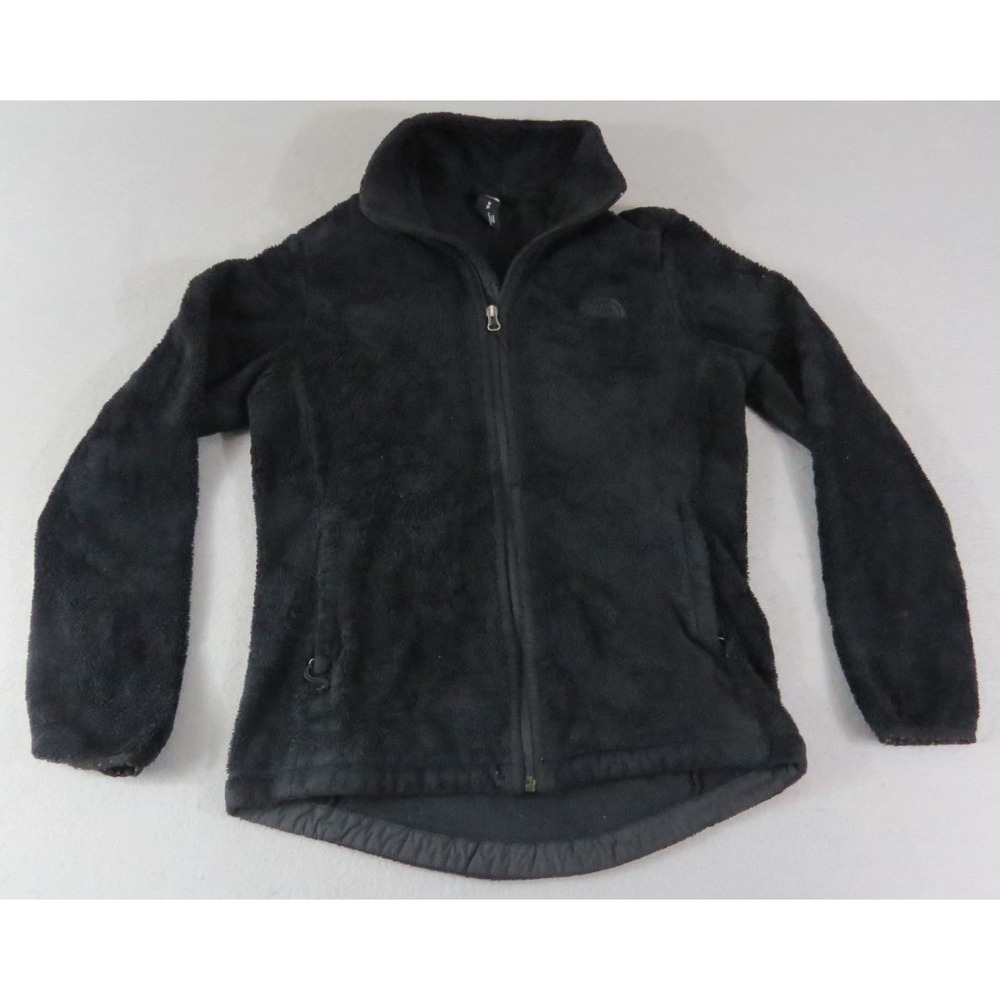 North Face Osito High Pile Fleece Full Zip Fuzzy Soft Black Jacket Women's Sm